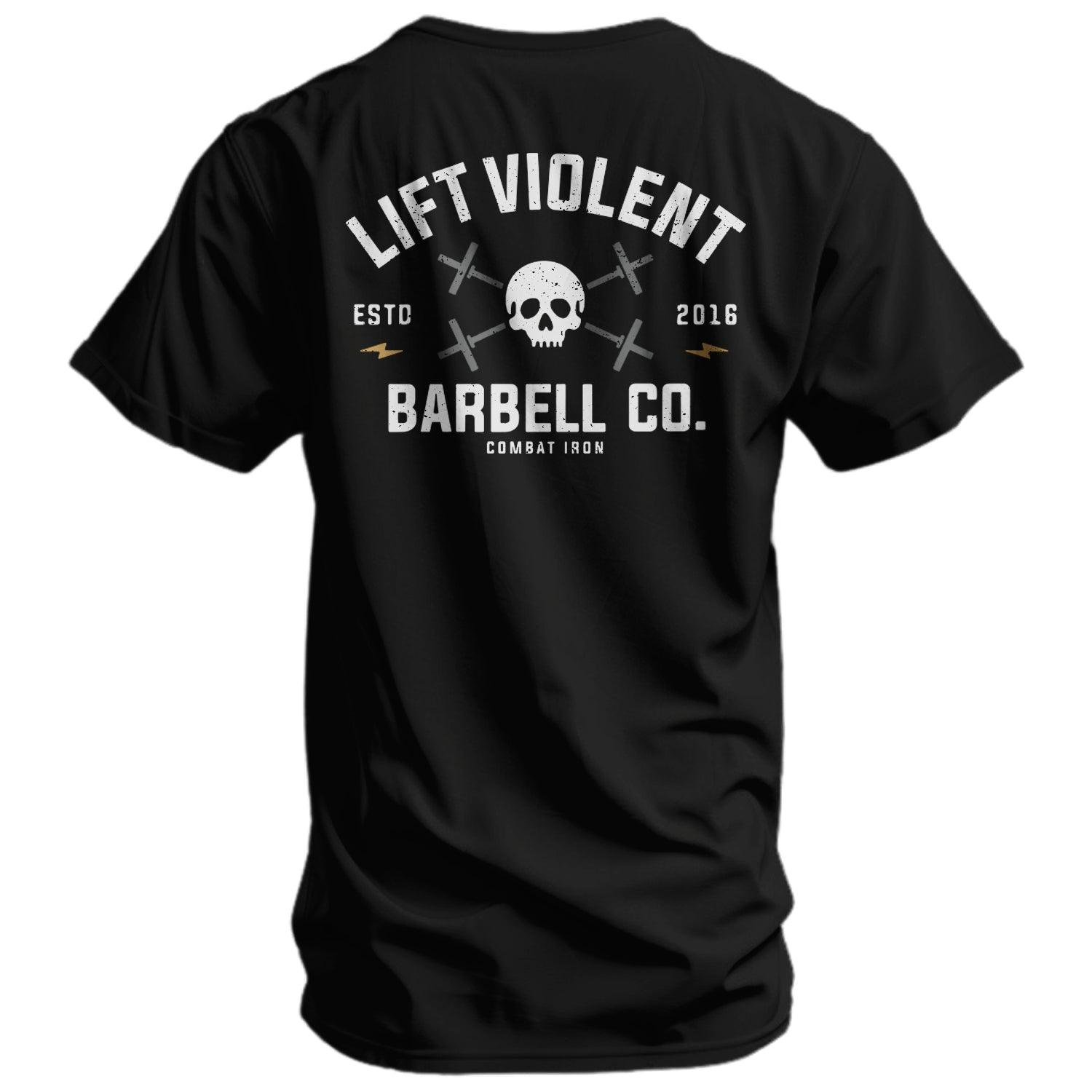 One Revolver Surfboards - Lift Violent Barbell Co. Men's T-Shirt GRAPHIC T-SHIRT