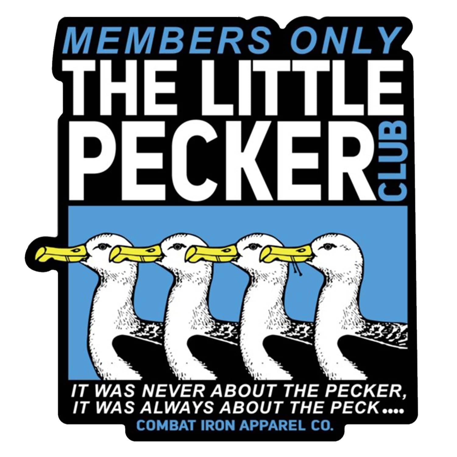Little Pecker Club Only Members Decal - One Revolver Surfboards