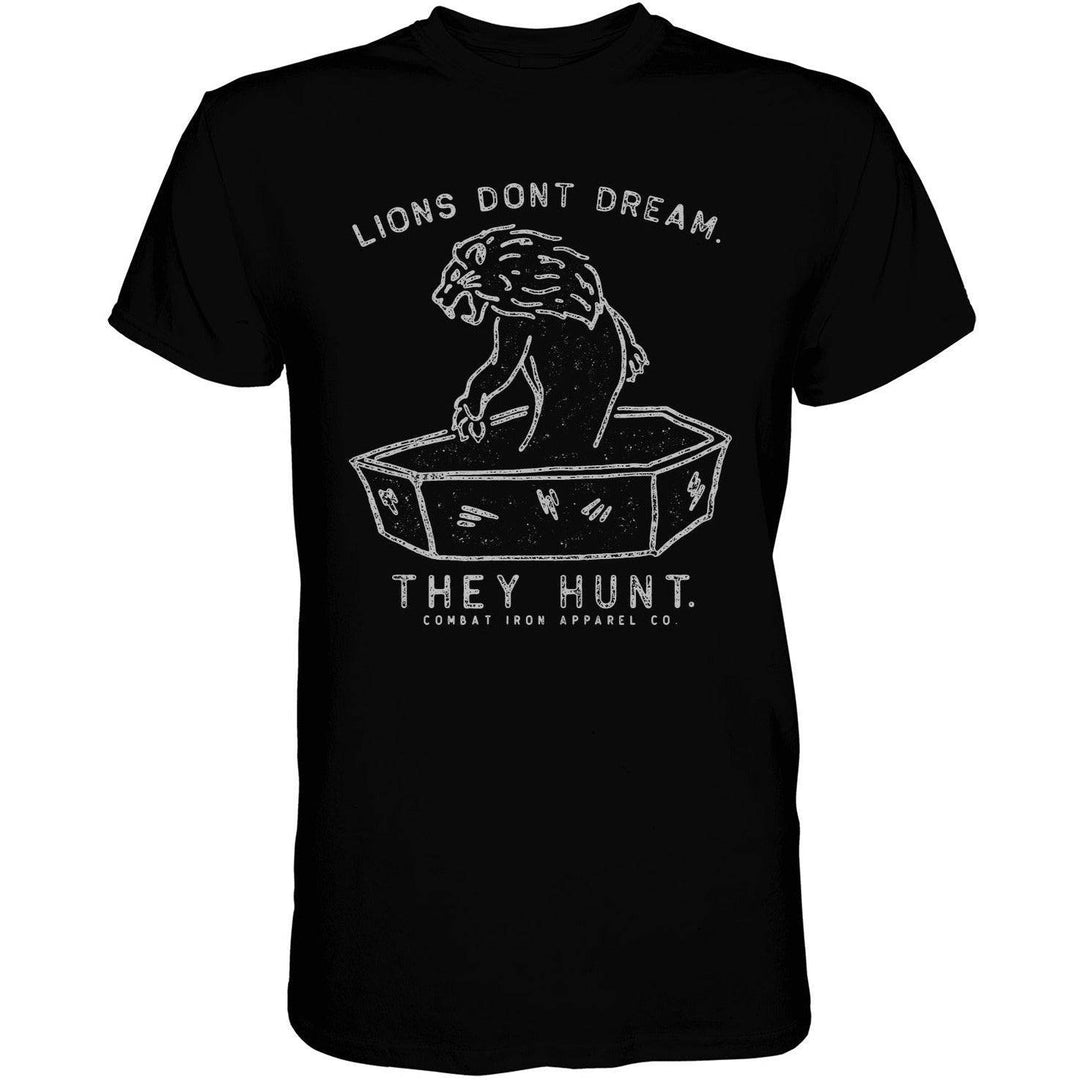 Lions Don't Dream. They Hunt. Men's T-Shirt - One Revolver Surfboards