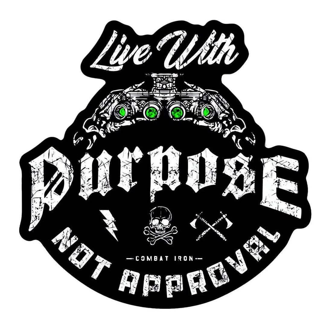 One Revolver Surfboards - Live With Purpose, Not Approval Decal DECAL