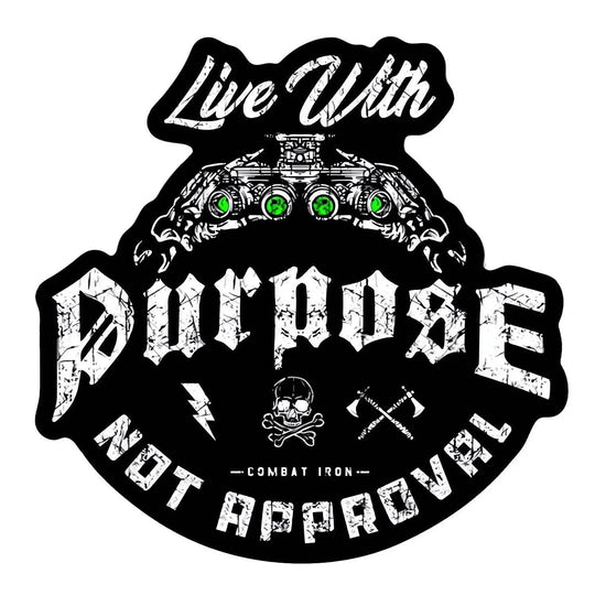 One Revolver Surfboards - Live With Purpose, Not Approval Decal DECAL