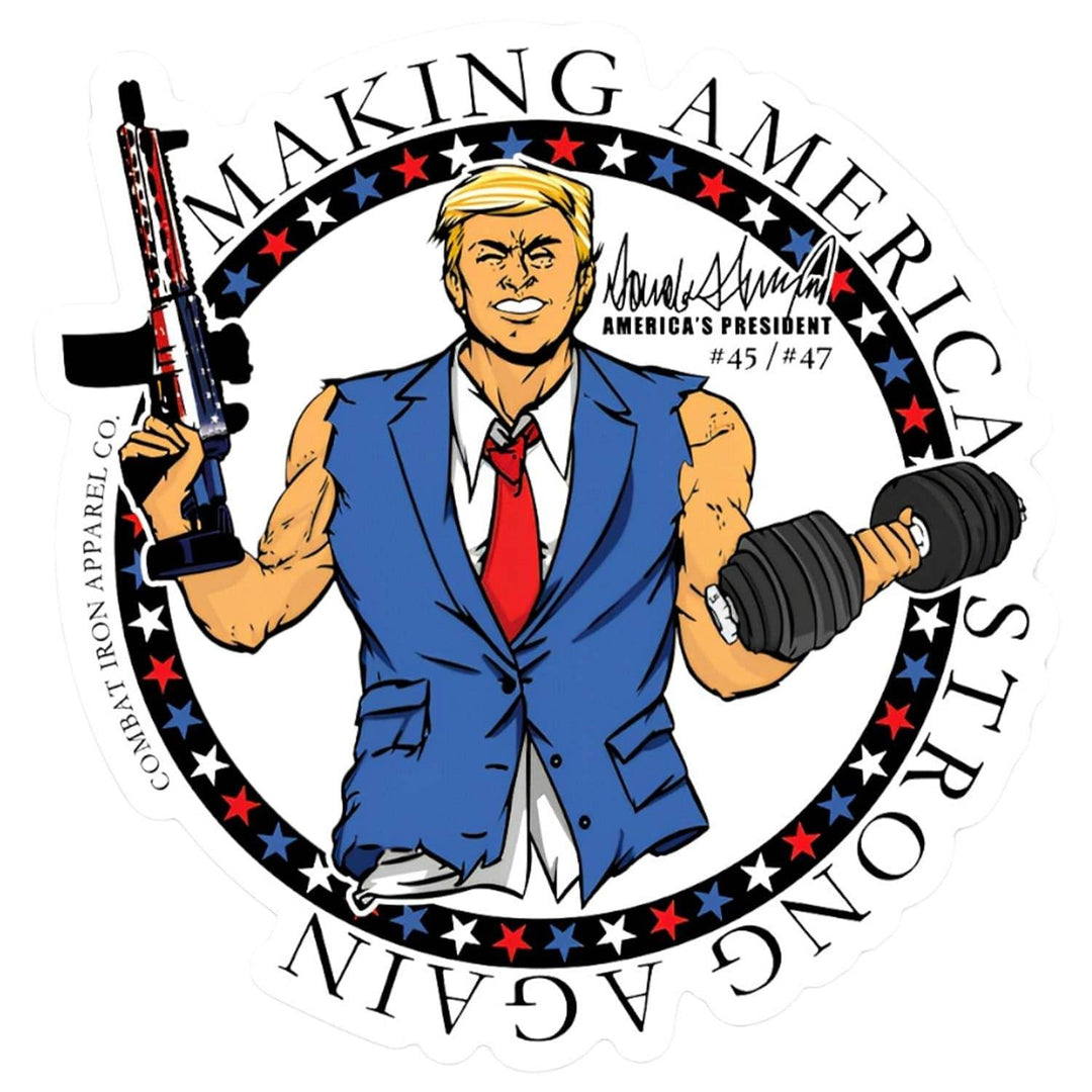Making America Stronger Again Decal Sticker - One Revolver Surfboards
