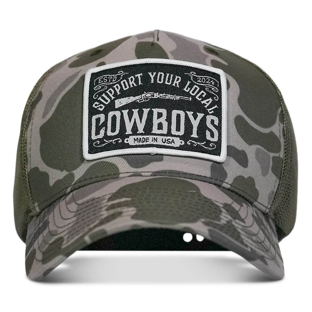 Support Your Local Cowboys Patch Snapback Hat - One Revolver Surfboards
