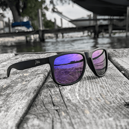 Eminence - Matte Black - Purple Polarized Lens - One Revolver Surfboards