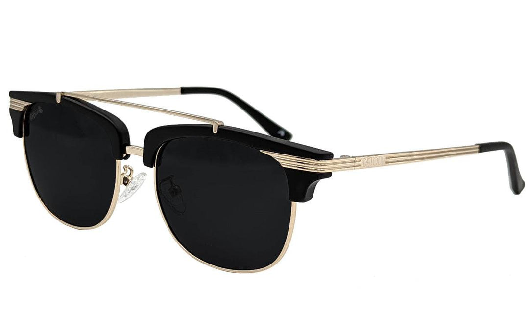 Matte Black Gold - Jet Black Lens Polarized - Castaway - One Revolver Surfboards