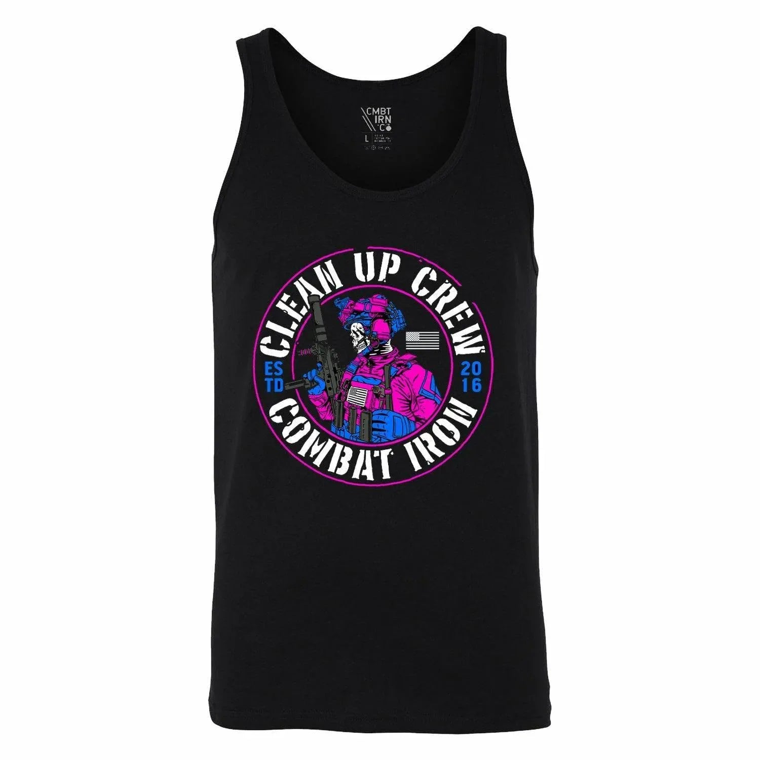 One Revolver Surfboards - Clean Up Crew Operator Skull Men's Tank MEN'S TANK TOP