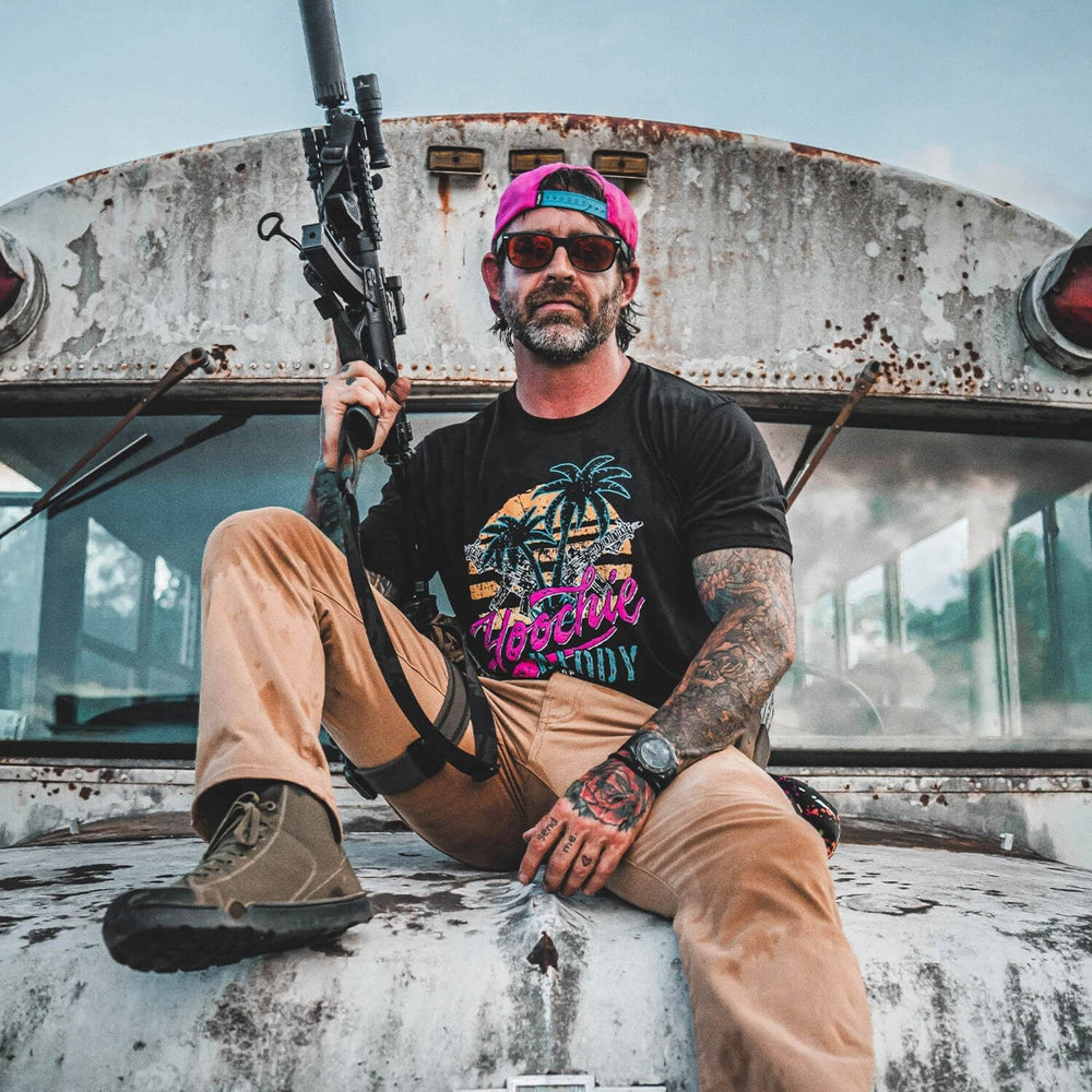 Hoochie Daddy Sunset Men's T-Shirt - One Revolver Surfboards