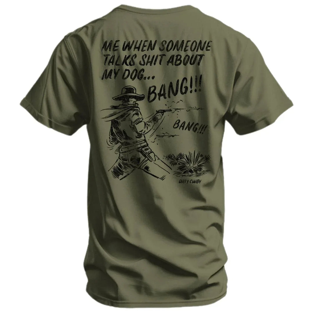 One Revolver Surfboards - Me When Someone Talks About My Dog Men's T-Shirt GRAPHIC T-SHIRT