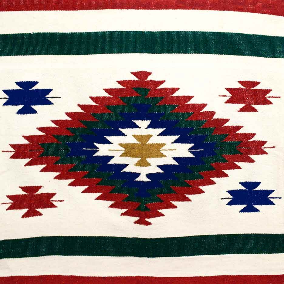 White Fiesta Diamond Blanket - One Revolver Surfboards