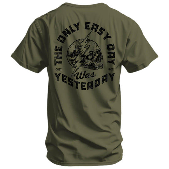 One Revolver Surfboards - Only Easy Day Was Yesterday Skull Men&