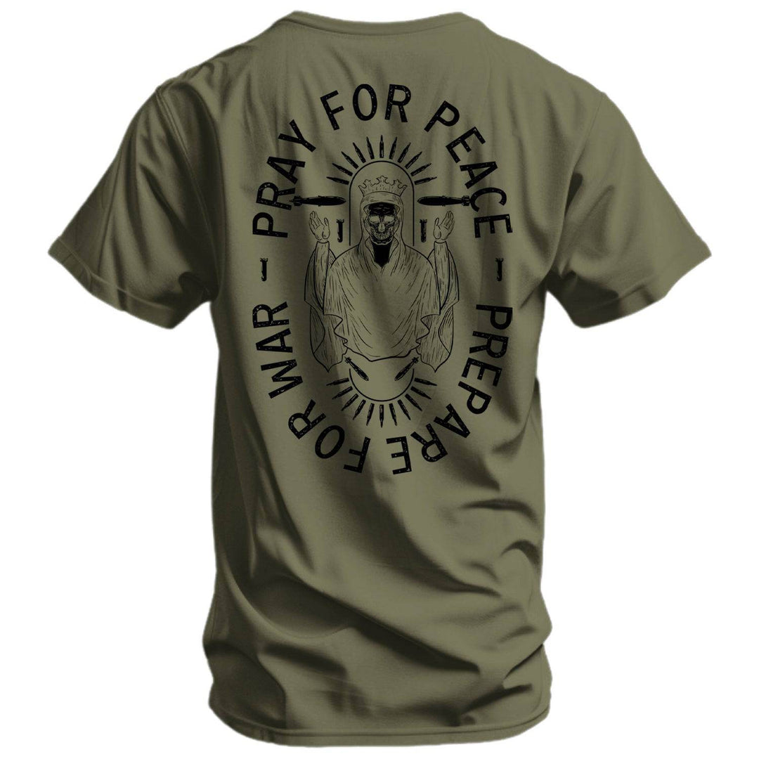 Pray For Peace. Prepare For War. Men's T-Shirt - One Revolver Surfboards