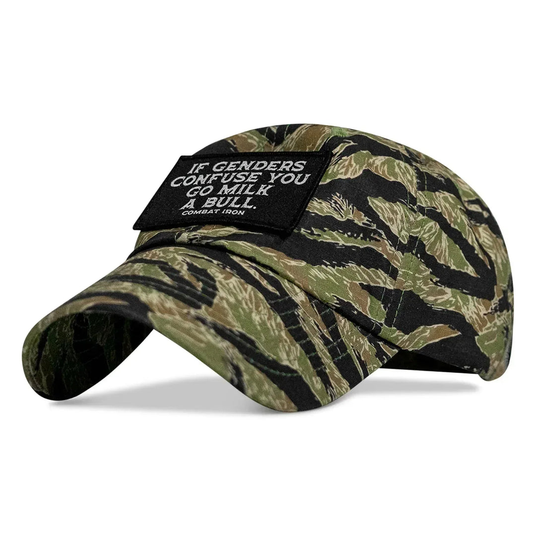 One Revolver Surfboards - If Genders Confuse You Go Milk A Bull Patch Ripstop Tactical Hat HEADWEAR