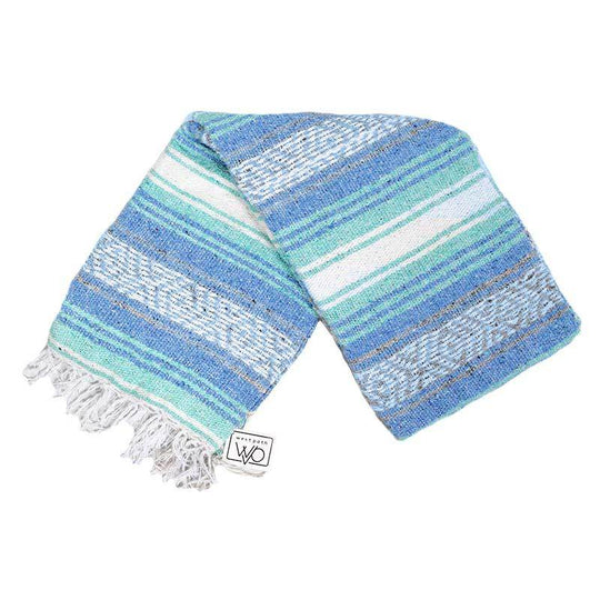 Mint Blue Ocean Mexican Falsa Yoga Blanket - One Revolver Surfboards
