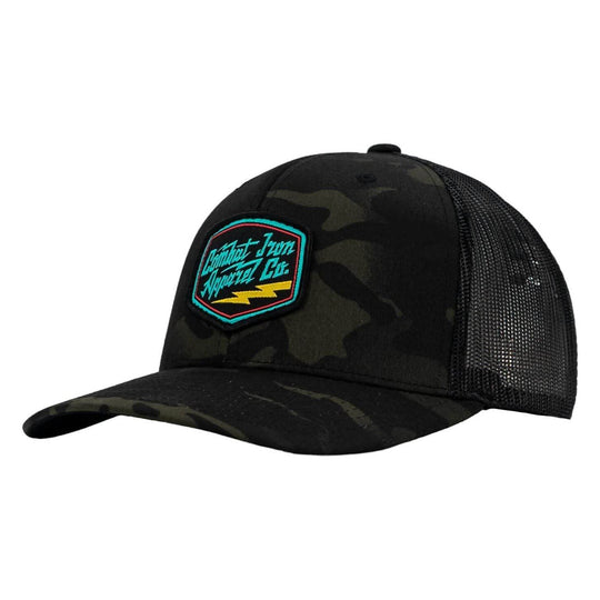RETRO BRANDED COMBAT IRON PATCH SNAPBACK - One Revolver Surfboards