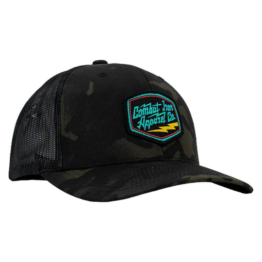 RETRO BRANDED COMBAT IRON PATCH SNAPBACK - One Revolver Surfboards
