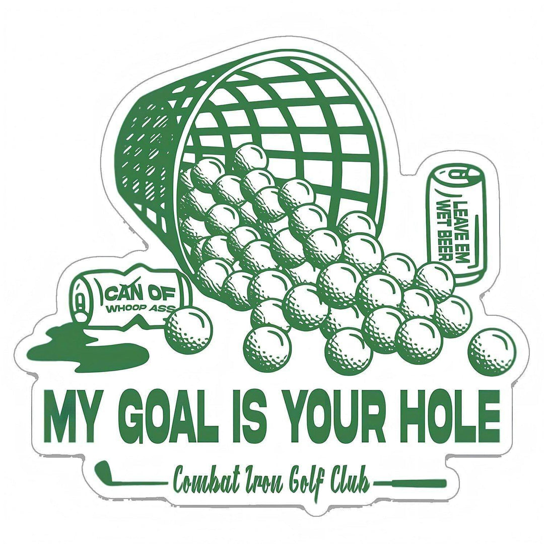 My Goal Is Your Hole Golf Club Decal - One Revolver Surfboards