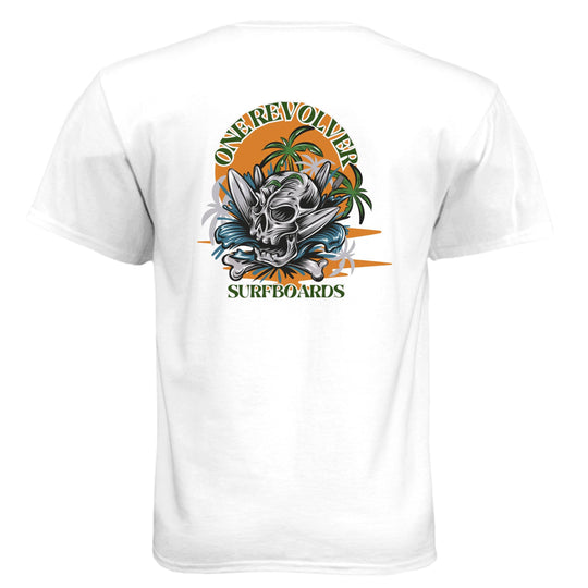 One Revolver Surfboards Skull Graphic T-Shirt - One Revolver Surfboards