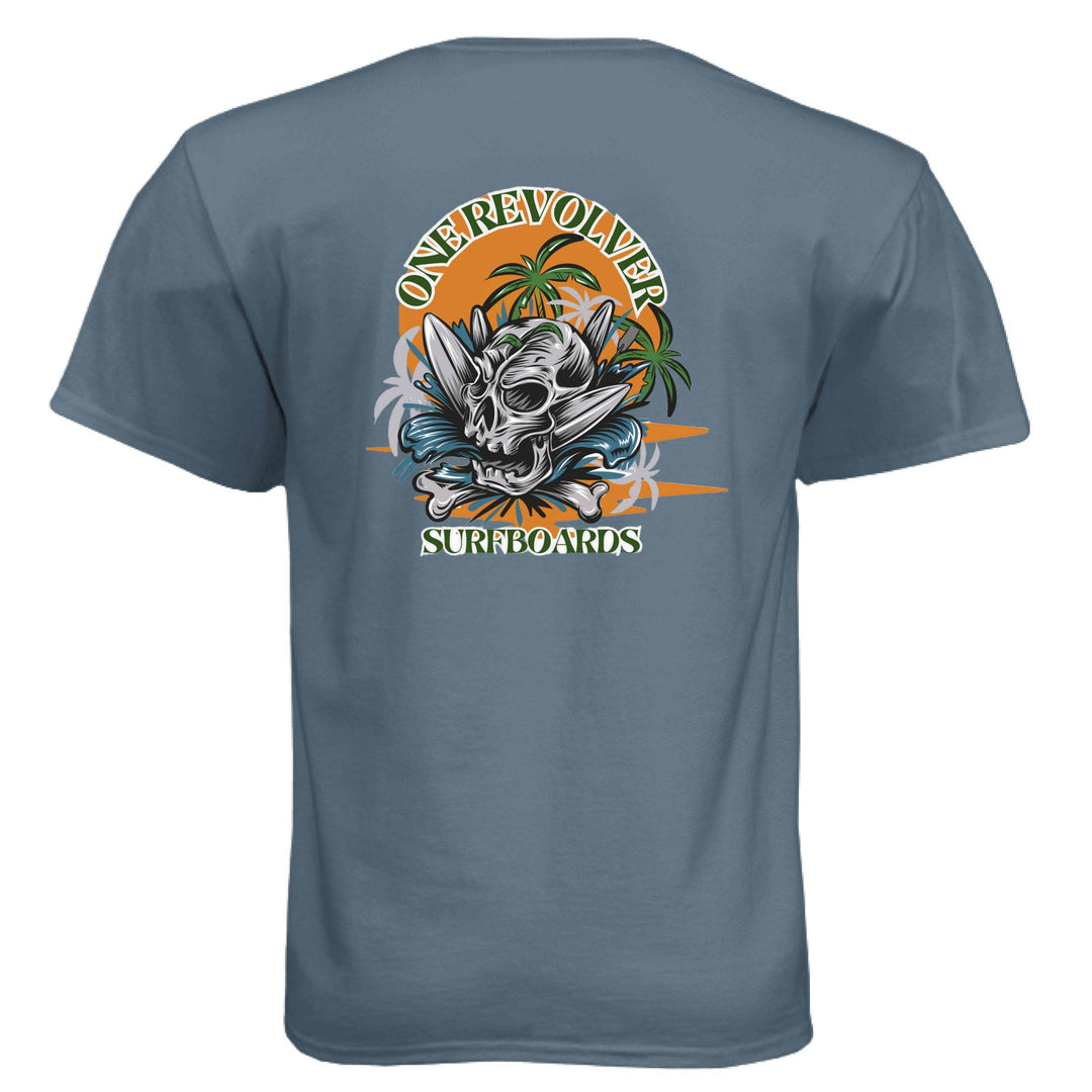 One Revolver Surfboards Skull Graphic T-Shirt - One Revolver Surfboards