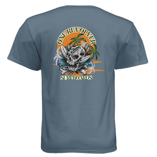 One Revolver Surfboards Skull Graphic T-Shirt - One Revolver Surfboards