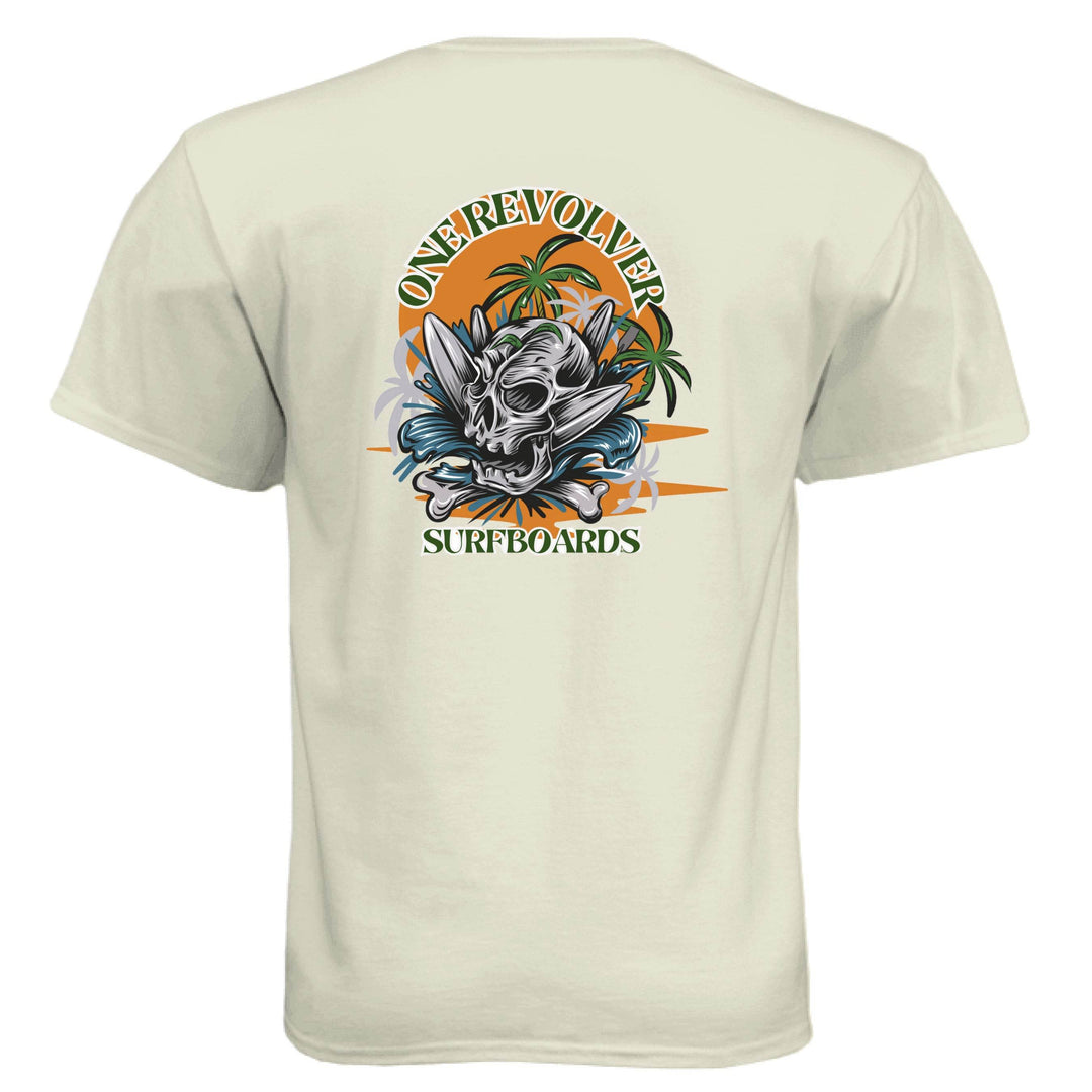 One Revolver Surfboards Skull Graphic T-Shirt - One Revolver Surfboards