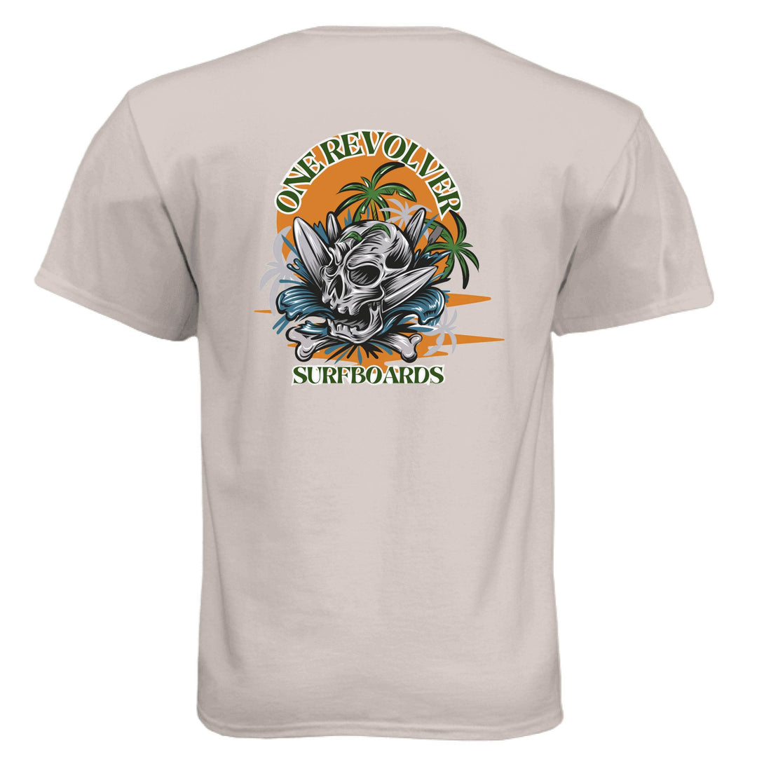 One Revolver Surfboards Skull Graphic T-Shirt - One Revolver Surfboards