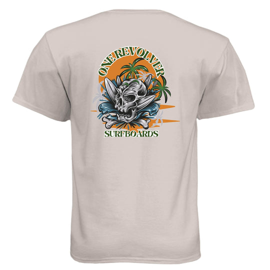 One Revolver Surfboards Skull Graphic T-Shirt - One Revolver Surfboards