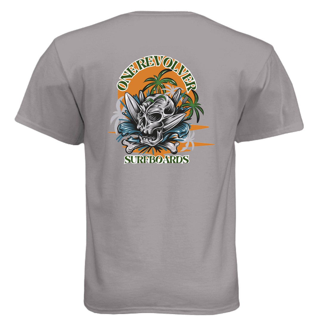 One Revolver Surfboards Skull Graphic T-Shirt - One Revolver Surfboards