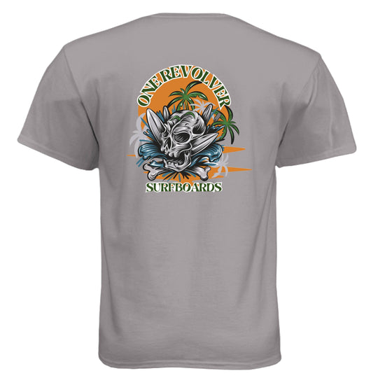 One Revolver Surfboards Skull Graphic T-Shirt - One Revolver Surfboards