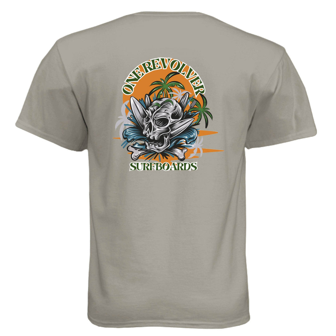 One Revolver Surfboards Skull Graphic T-Shirt - One Revolver Surfboards