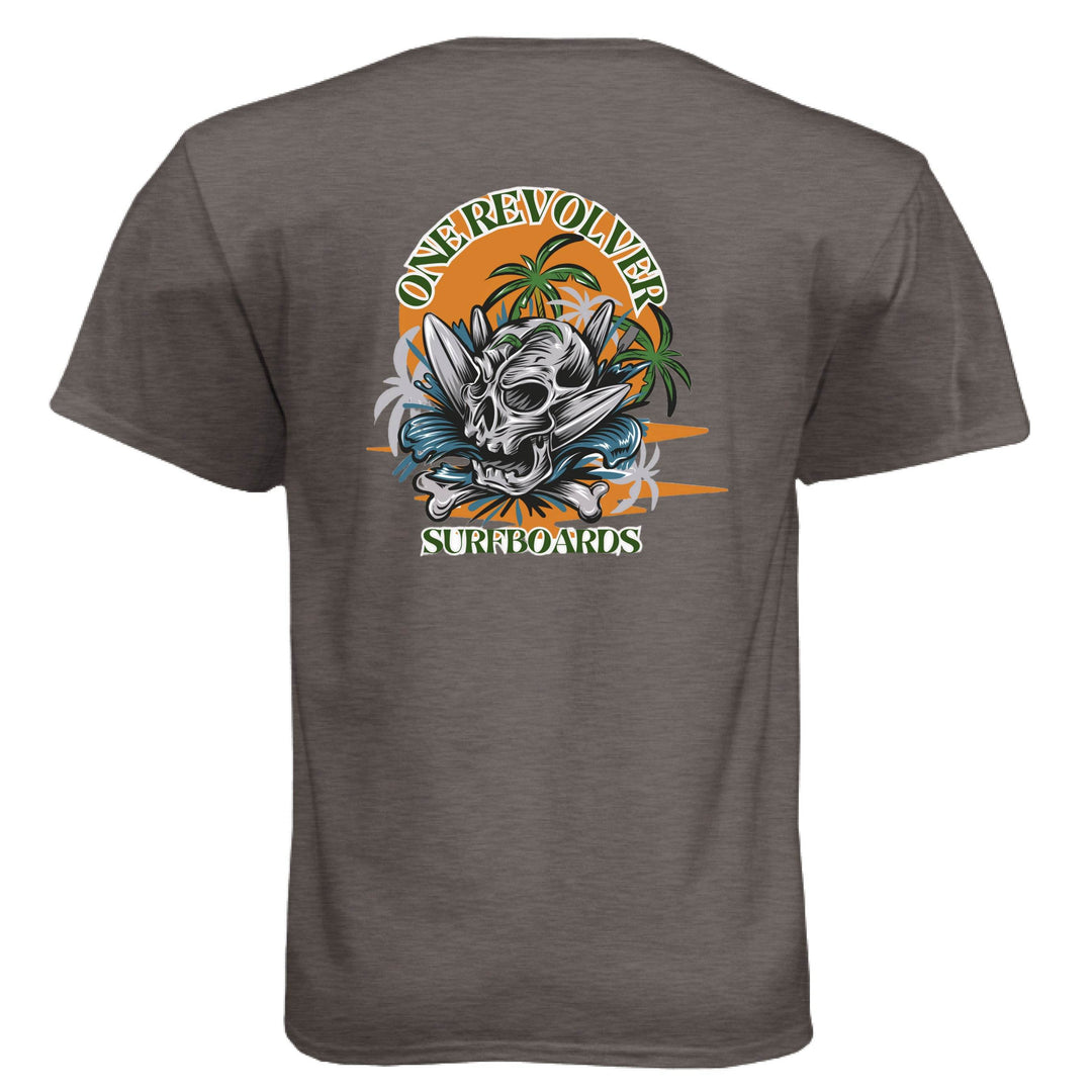 One Revolver Surfboards Skull Graphic T-Shirt - One Revolver Surfboards
