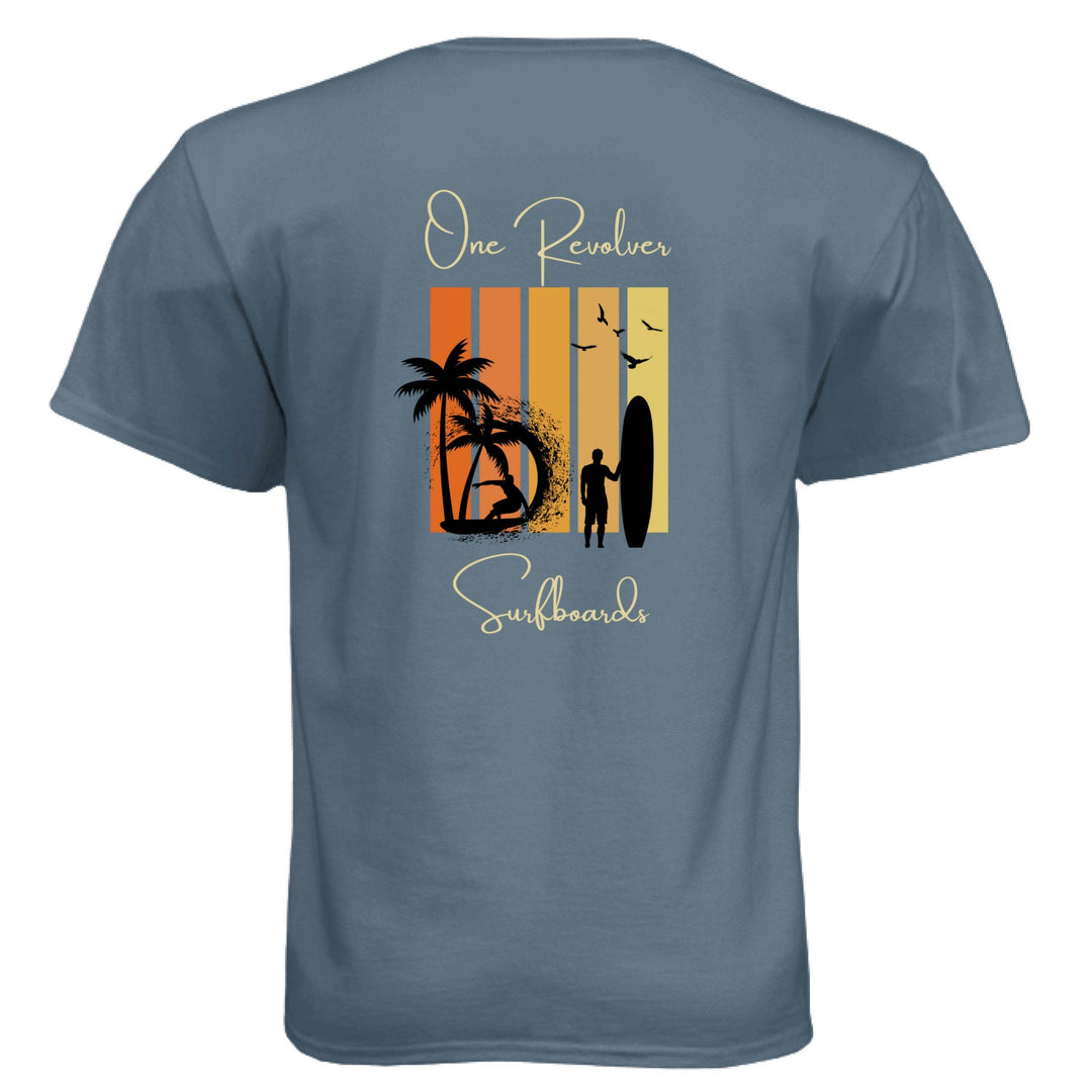 One Revolver Surfboards Sunset Tee – Unisex Lightweight Surf T-Shirt - One Revolver Surfboards