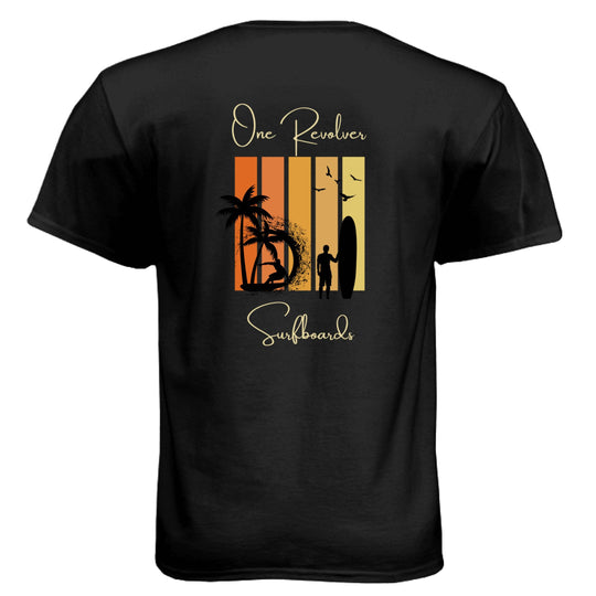 One Revolver Surfboards Sunset Tee – Unisex Lightweight Surf T-Shirt - One Revolver Surfboards