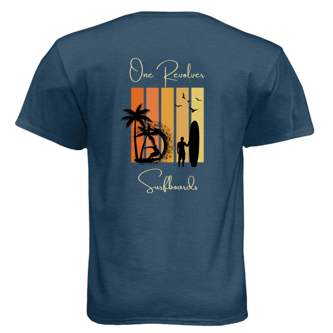 One Revolver Surfboards Sunset Tee – Unisex Lightweight Surf T-Shirt - One Revolver Surfboards