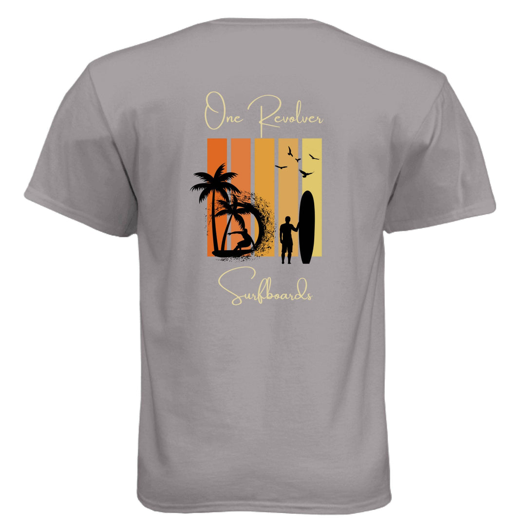 One Revolver Surfboards Sunset Tee – Unisex Lightweight Surf T-Shirt - One Revolver Surfboards