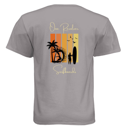 One Revolver Surfboards Sunset Tee – Unisex Lightweight Surf T-Shirt - One Revolver Surfboards
