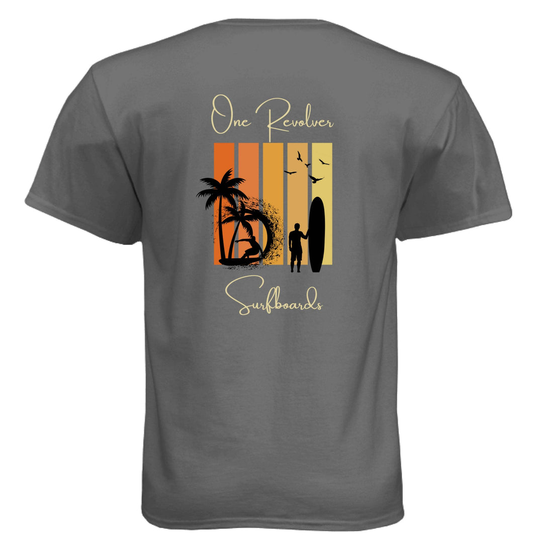 One Revolver Surfboards Sunset Tee – Unisex Lightweight Surf T-Shirt - One Revolver Surfboards