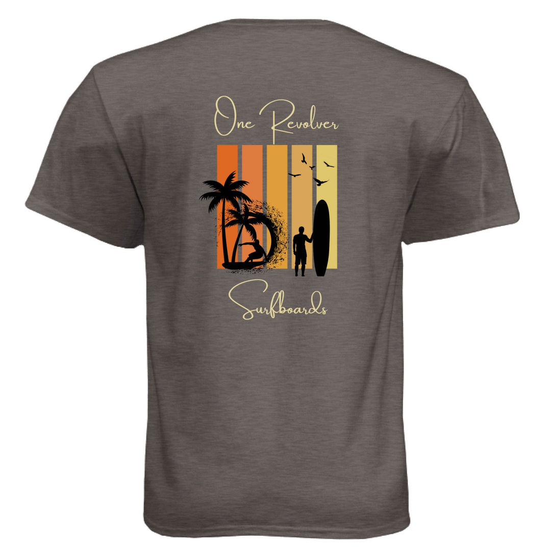 One Revolver Surfboards Sunset Tee – Unisex Lightweight Surf T-Shirt - One Revolver Surfboards