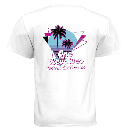 One Revolver Surfboards- 80's Vibe Tee - One Revolver Surfboards