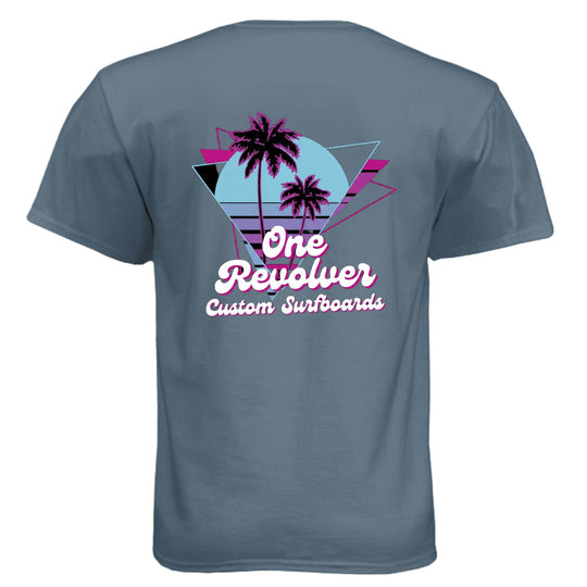 One Revolver Surfboards- 80's Vibe Tee - One Revolver Surfboards