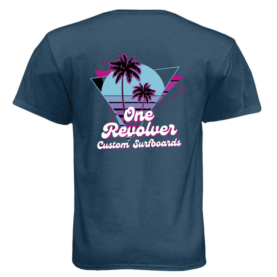 One Revolver Surfboards- 80's Vibe Tee - One Revolver Surfboards