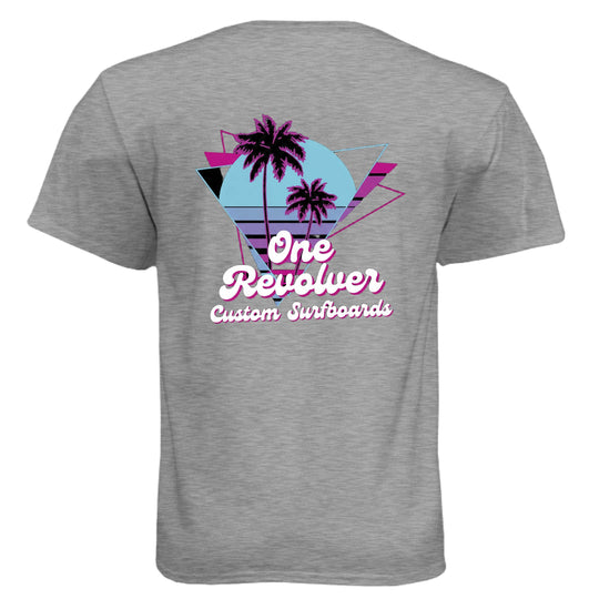 One Revolver Surfboards- 80's Vibe Tee - One Revolver Surfboards