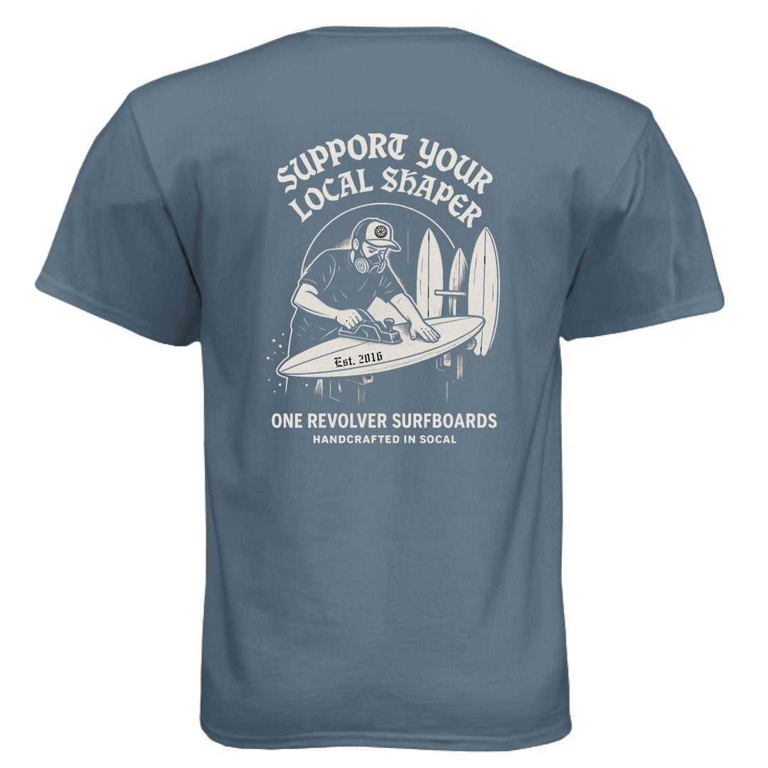 One Revolver Surfboards Support Your Local Shaper Tee – Unisex T-Shirt - One Revolver Surfboards