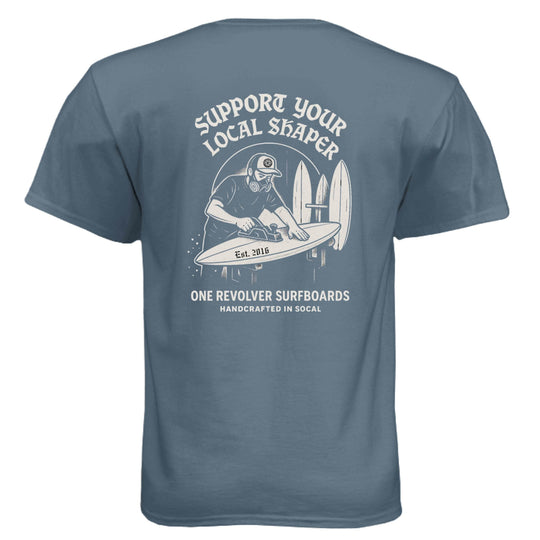 One Revolver Surfboards Support Your Local Shaper Tee – Unisex T-Shirt - One Revolver Surfboards