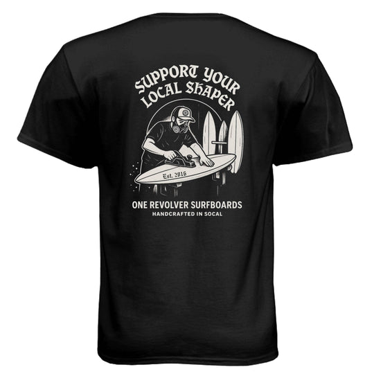 One Revolver Surfboards Support Your Local Shaper Tee – Unisex T-Shirt - One Revolver Surfboards
