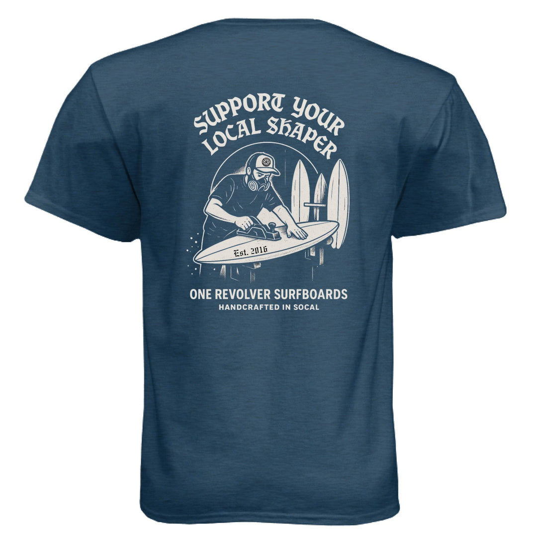 One Revolver Surfboards Support Your Local Shaper Tee – Unisex T-Shirt - One Revolver Surfboards