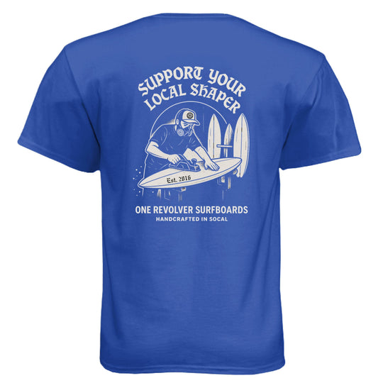 One Revolver Surfboards Support Your Local Shaper Tee – Unisex T-Shirt - One Revolver Surfboards