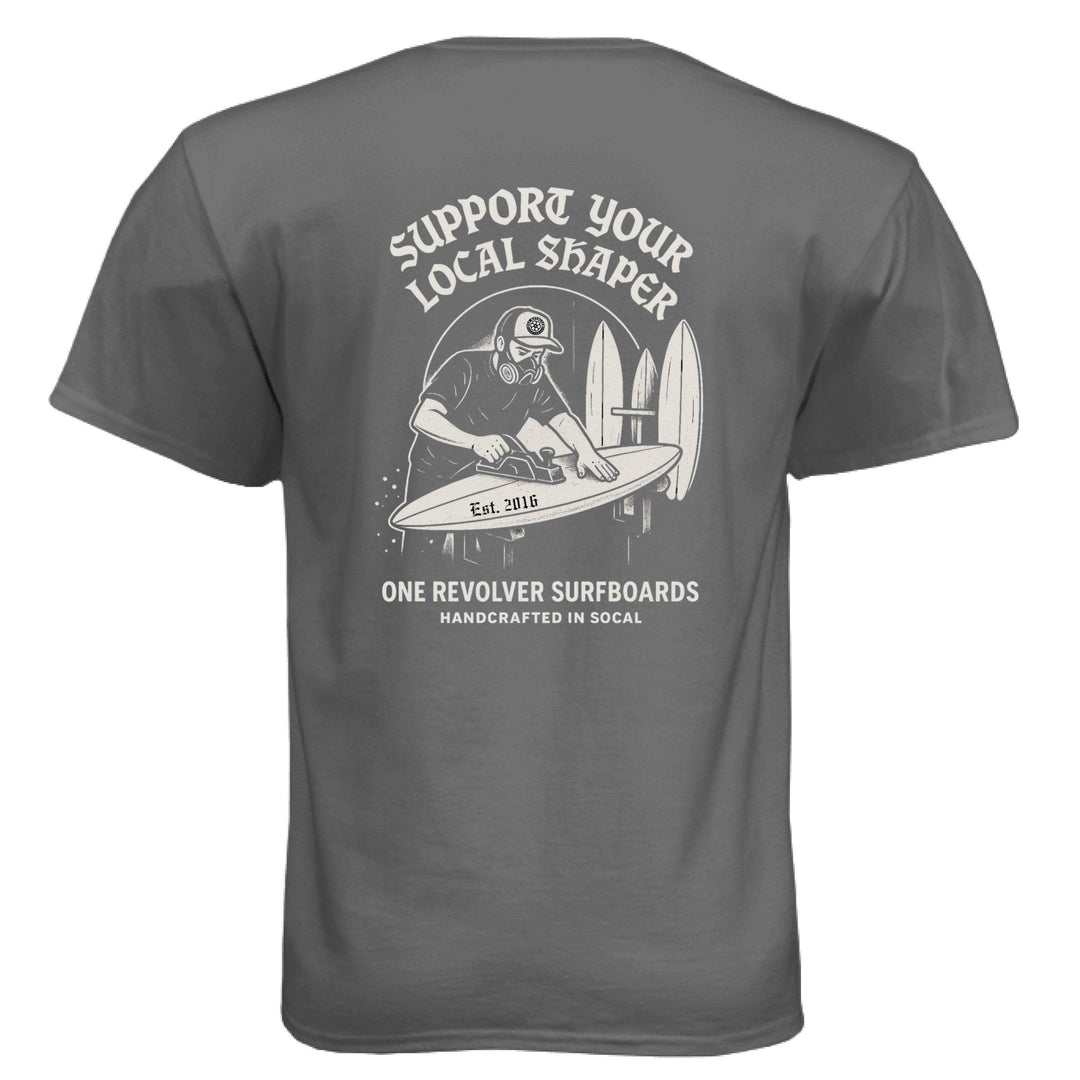 One Revolver Surfboards Support Your Local Shaper Tee – Unisex T-Shirt - One Revolver Surfboards