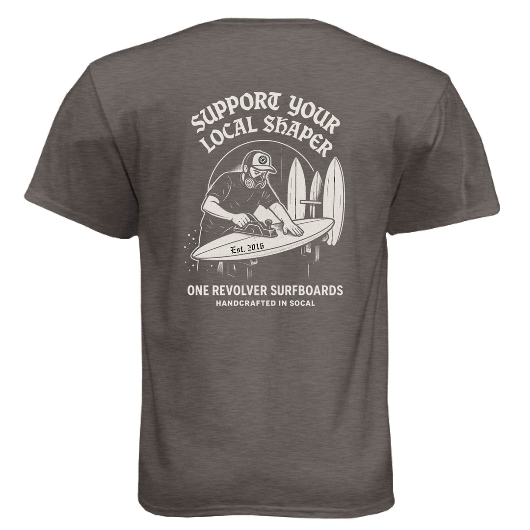 One Revolver Surfboards Support Your Local Shaper Tee – Unisex T-Shirt - One Revolver Surfboards