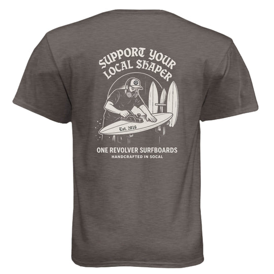 One Revolver Surfboards Support Your Local Shaper Tee – Unisex T-Shirt - One Revolver Surfboards