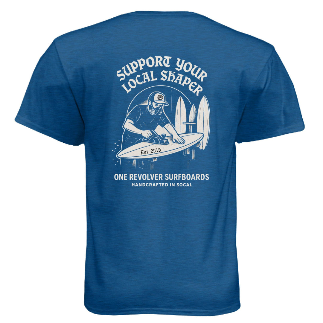 One Revolver Surfboards Support Your Local Shaper Tee – Unisex T-Shirt - One Revolver Surfboards